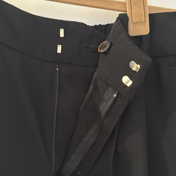 Black Pleated Trousers Size S Zara - Picture 3 of 7